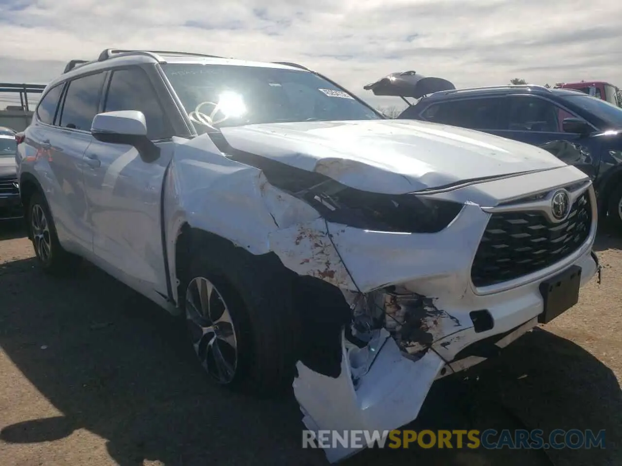 1 fotografías del automóvil dañado 5TDGZRBH2NS561588 TOYOTA HIGHLANDER 2022