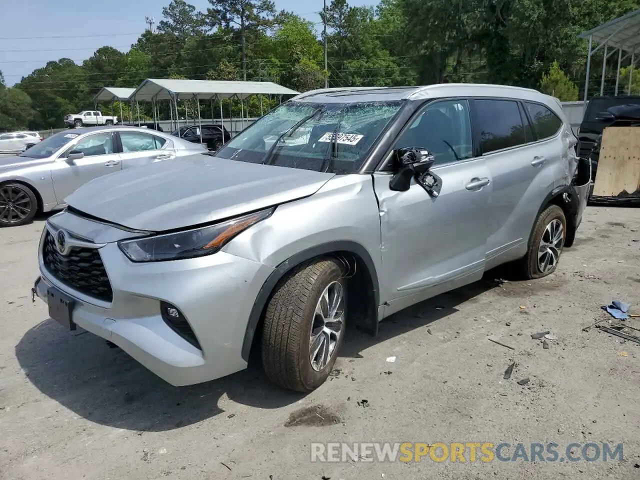 1 fotografías del automóvil dañado 5TDGZRBH3NS254141 TOYOTA HIGHLANDER 2022