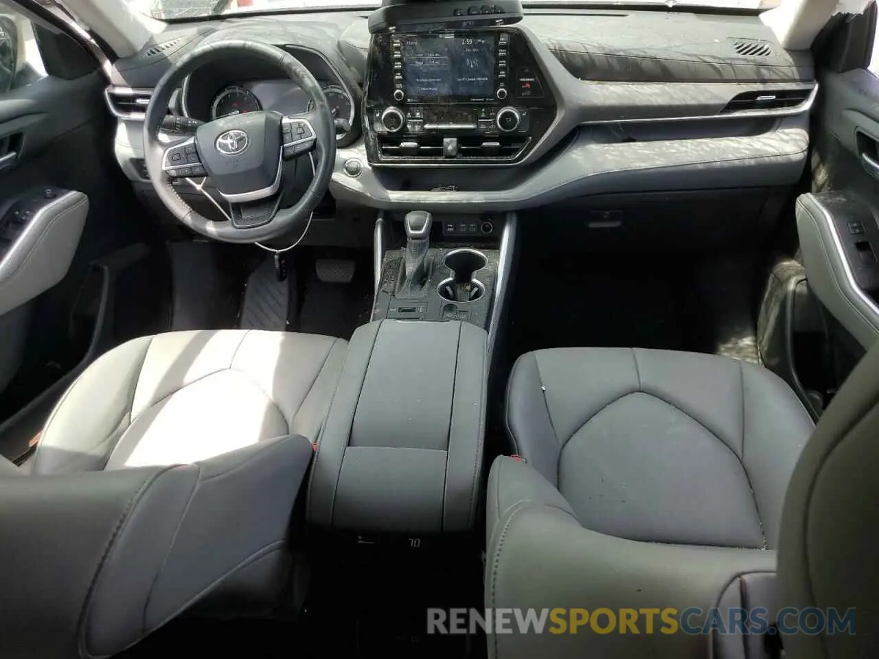 8 fotografías del automóvil dañado 5TDGZRBH3NS254141 TOYOTA HIGHLANDER 2022