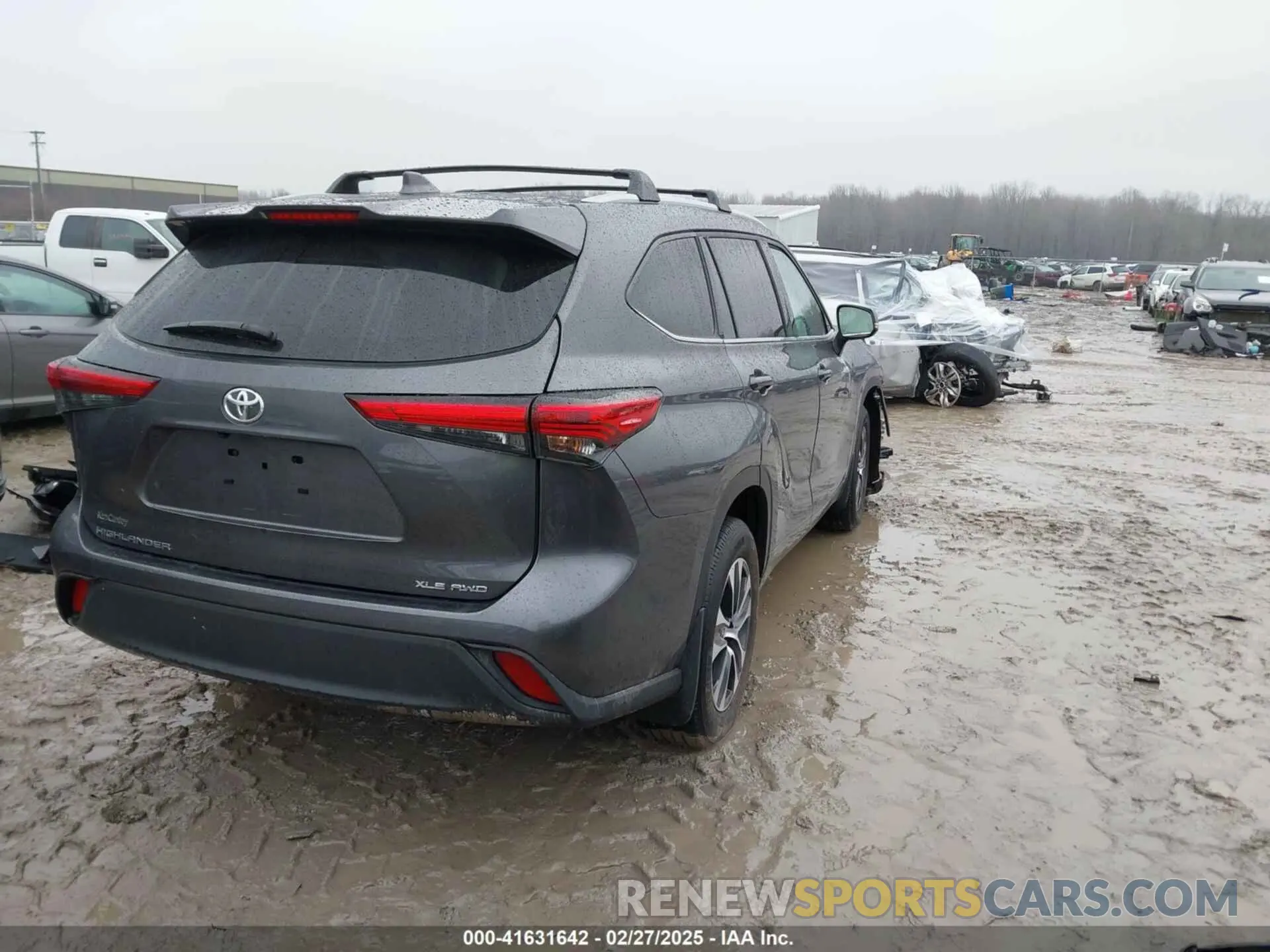 4 fotografías del automóvil dañado 5TDGZRBH4NS251555 TOYOTA HIGHLANDER 2022