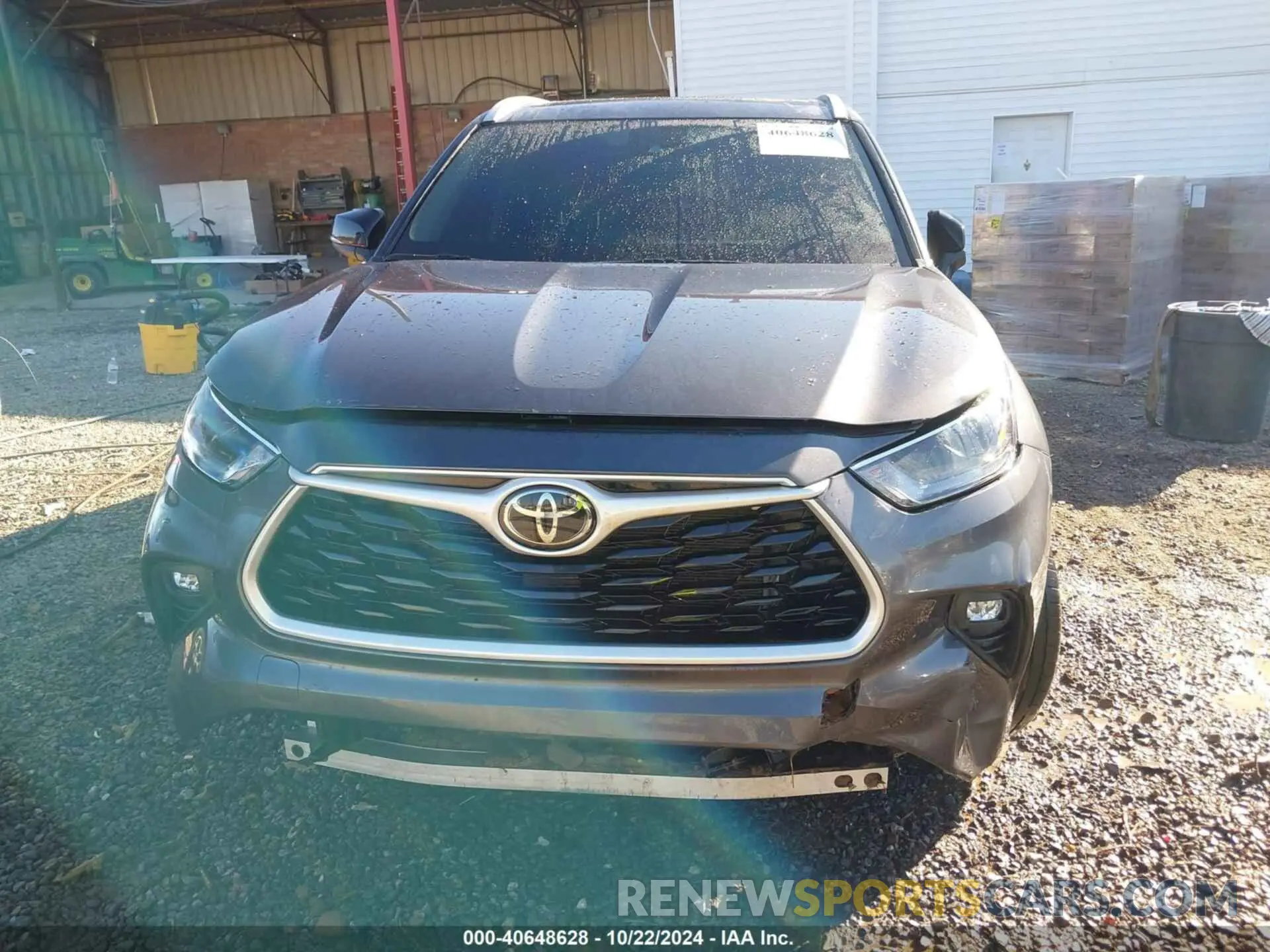 11 fotografías del automóvil dañado 5TDGZRBH4NS574584 TOYOTA HIGHLANDER 2022