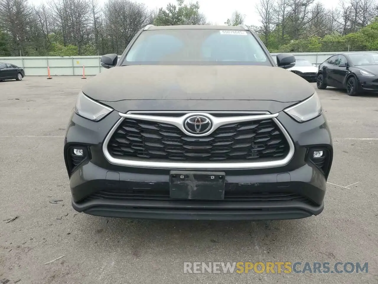 5 fotografías del automóvil dañado 5TDGZRBH4NS581356 TOYOTA HIGHLANDER 2022