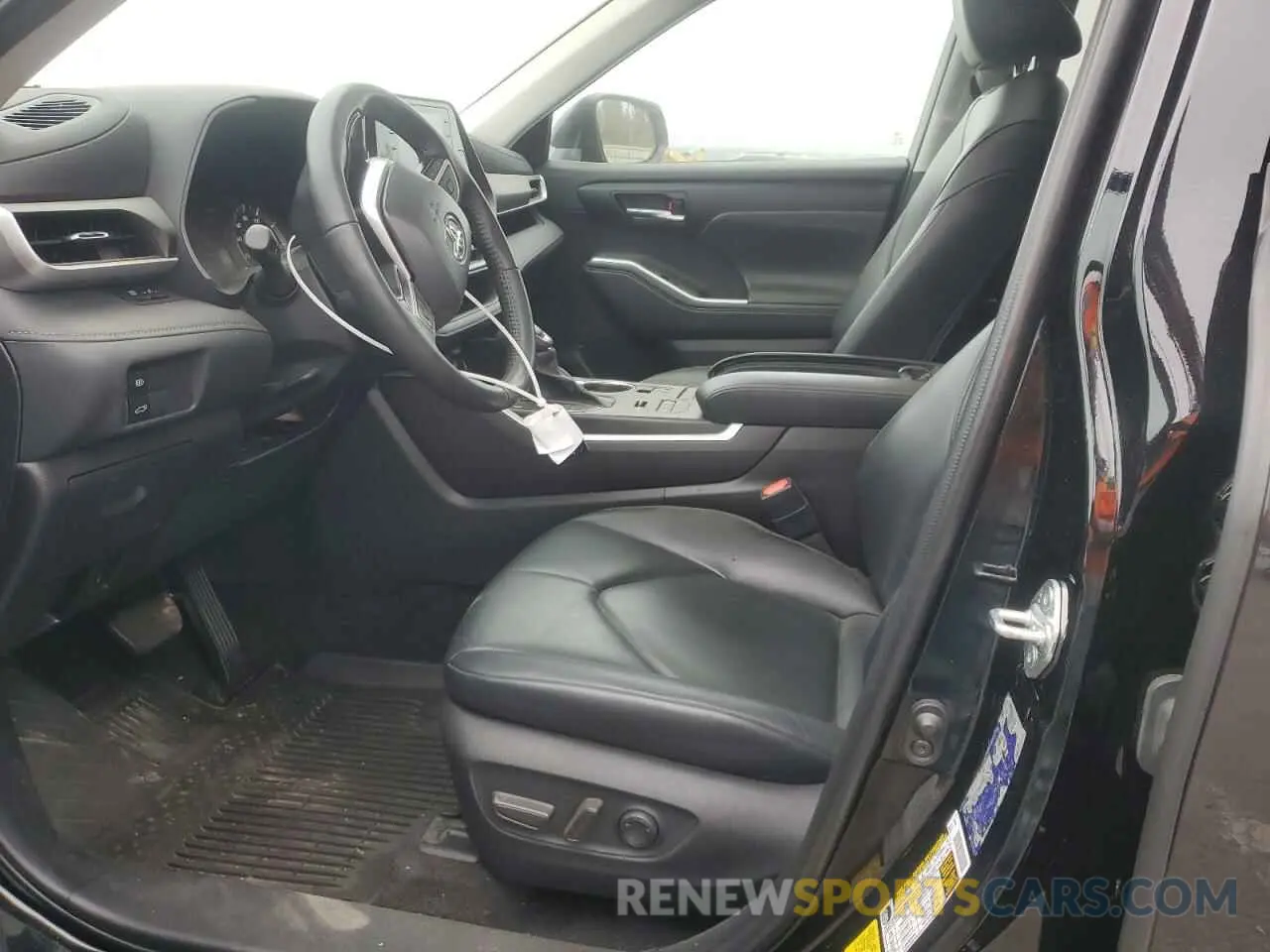 7 fotografías del automóvil dañado 5TDGZRBH4NS581356 TOYOTA HIGHLANDER 2022