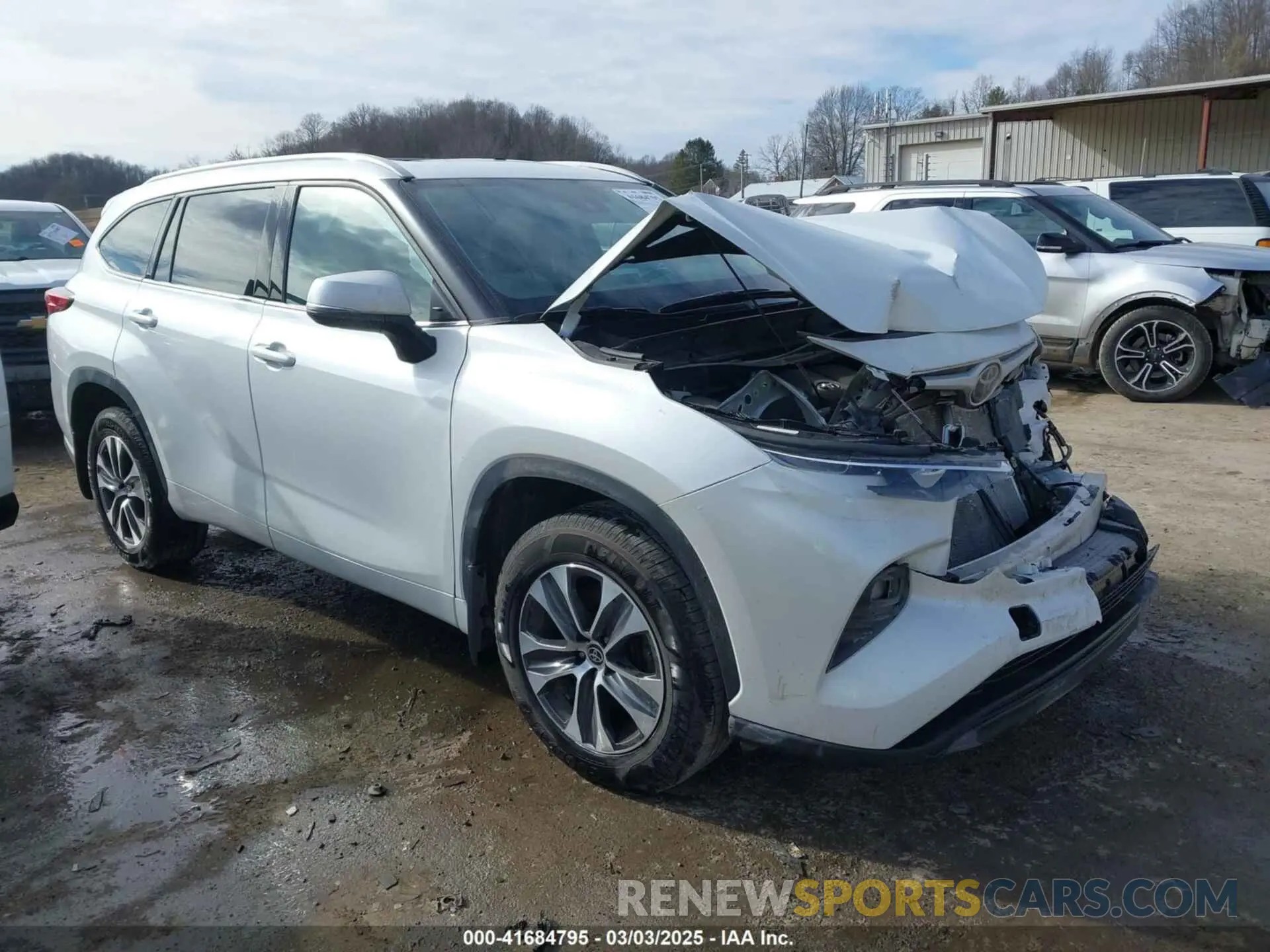 1 fotografías del automóvil dañado 5TDGZRBH4NS593197 TOYOTA HIGHLANDER 2022
