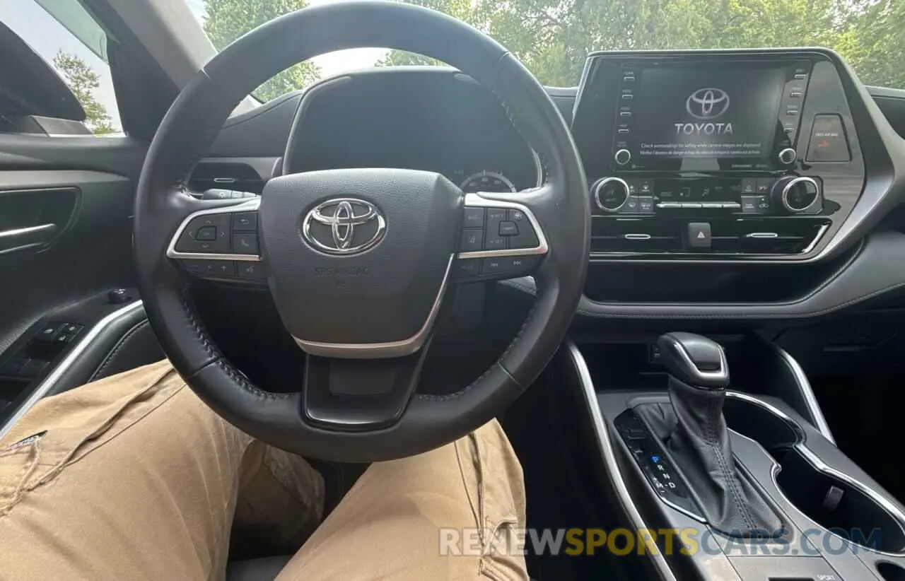 9 fotografías del automóvil dañado 5TDGZRBH5NS179023 TOYOTA HIGHLANDER 2022