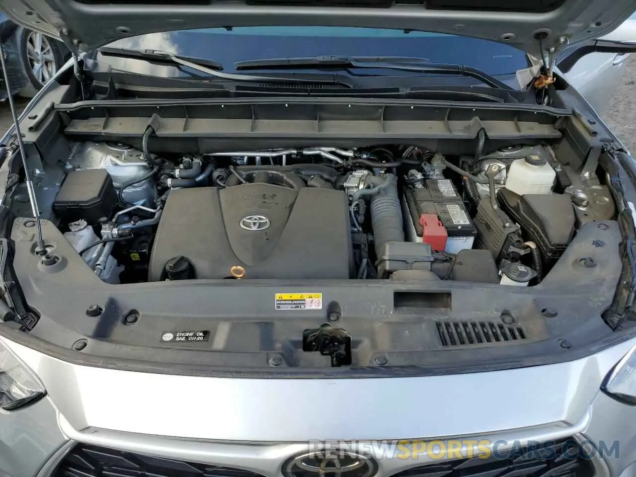 12 fotografías del automóvil dañado 5TDGZRBH5NS187266 TOYOTA HIGHLANDER 2022