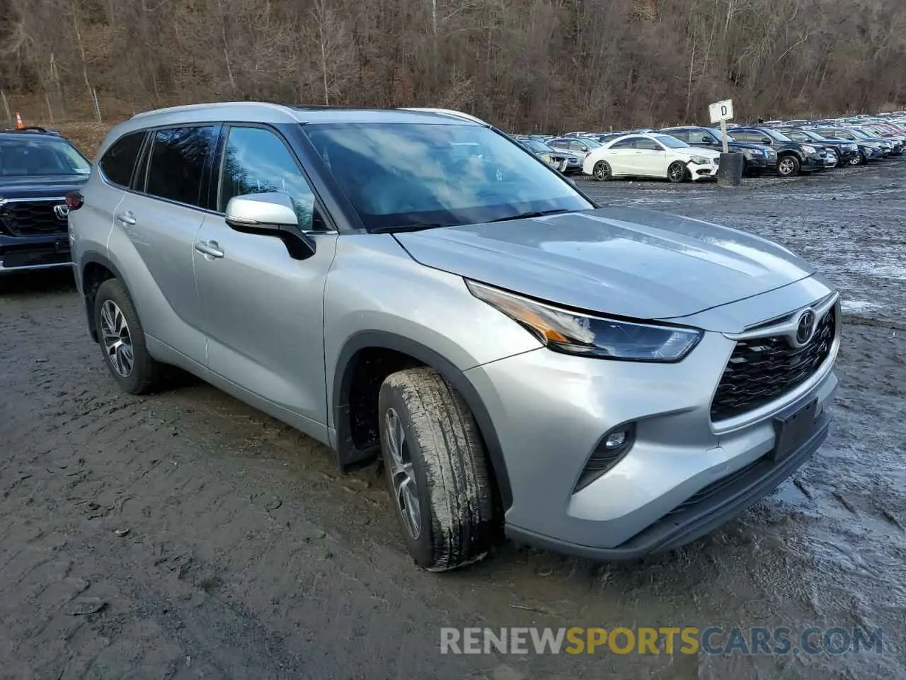 4 fotografías del automóvil dañado 5TDGZRBH5NS187266 TOYOTA HIGHLANDER 2022