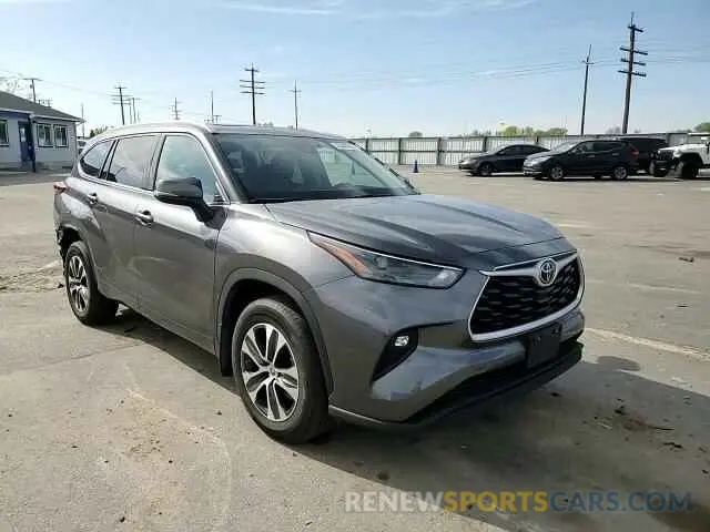 12 fotografías del automóvil dañado 5TDGZRBH5NS207788 TOYOTA HIGHLANDER 2022