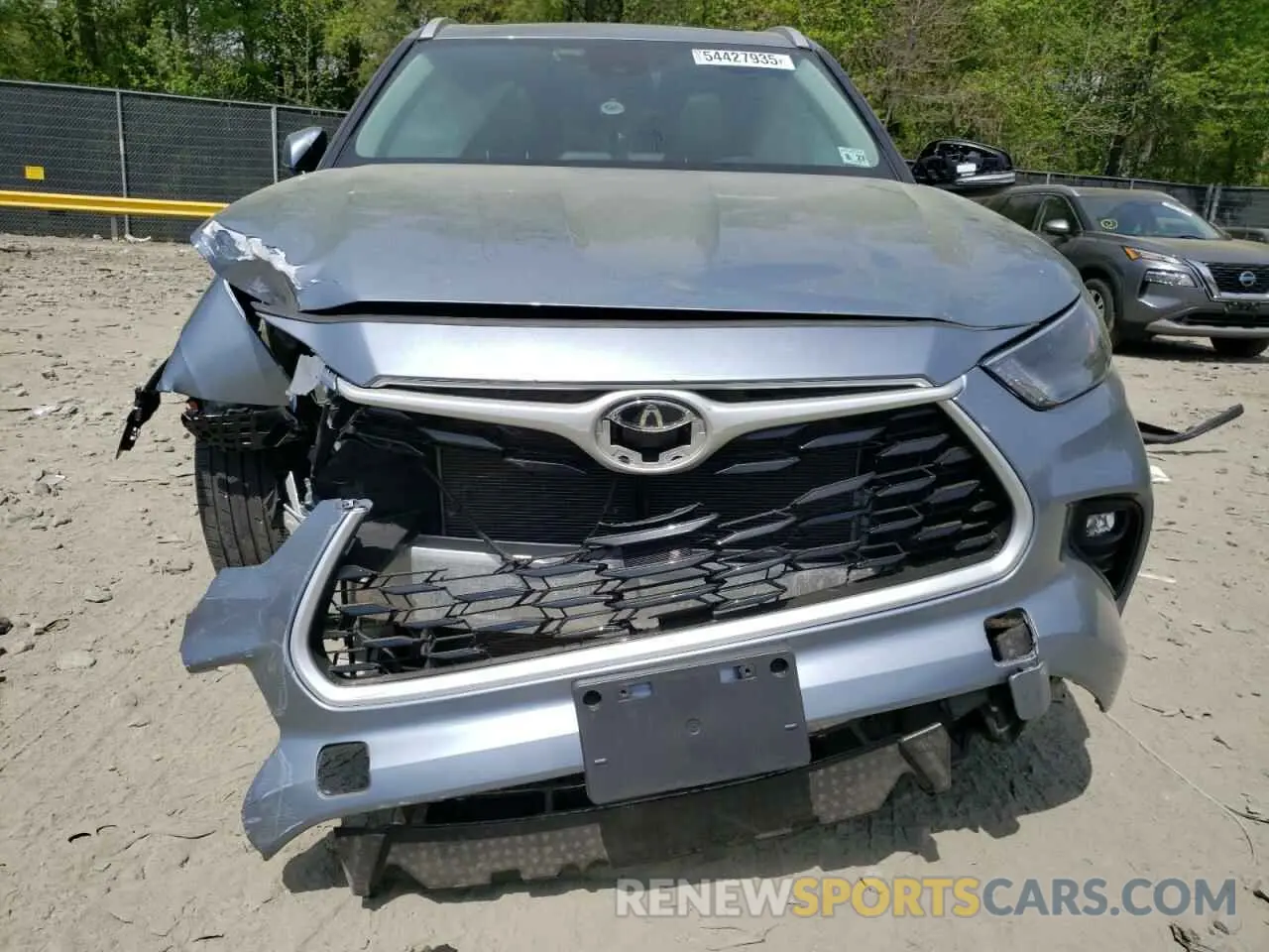 5 fotografías del automóvil dañado 5TDGZRBH5NS245733 TOYOTA HIGHLANDER 2022