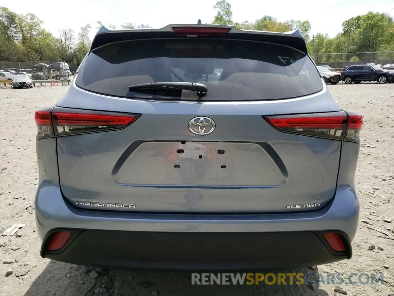 6 fotografías del automóvil dañado 5TDGZRBH5NS245733 TOYOTA HIGHLANDER 2022