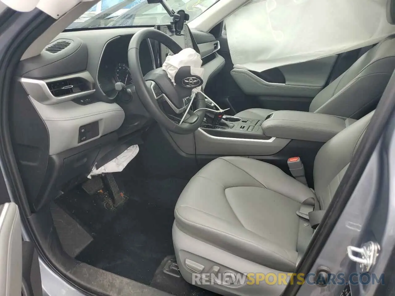 7 fotografías del automóvil dañado 5TDGZRBH5NS245733 TOYOTA HIGHLANDER 2022