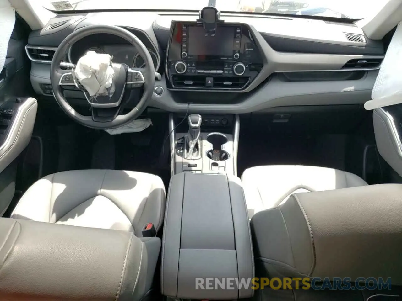 8 fotografías del automóvil dañado 5TDGZRBH5NS245733 TOYOTA HIGHLANDER 2022
