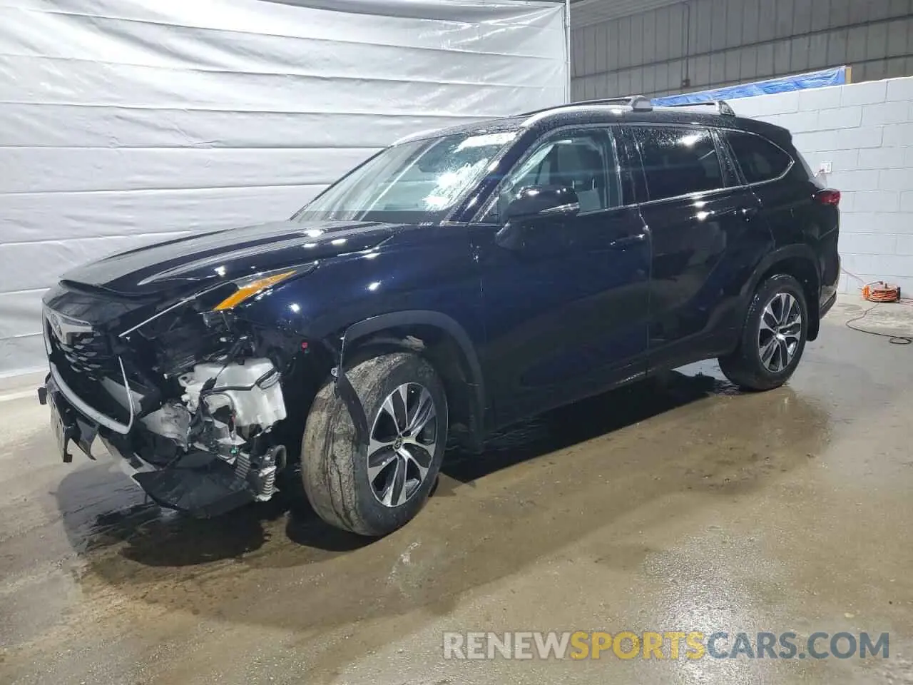 1 fotografías del automóvil dañado 5TDGZRBH6NS236040 TOYOTA HIGHLANDER 2022