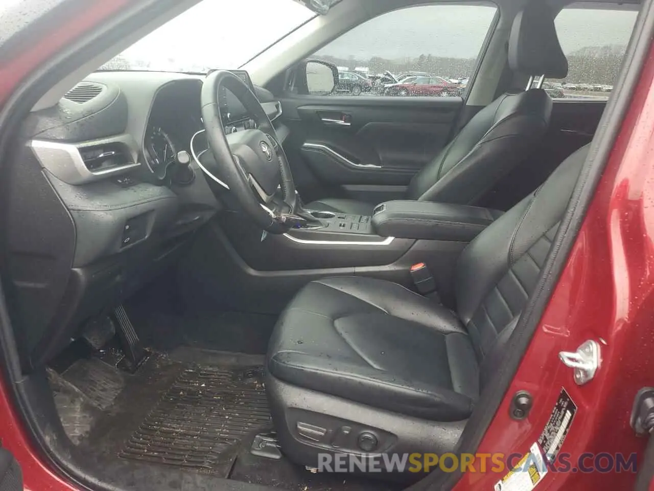 7 fotografías del automóvil dañado 5TDGZRBH6NS236913 TOYOTA HIGHLANDER 2022