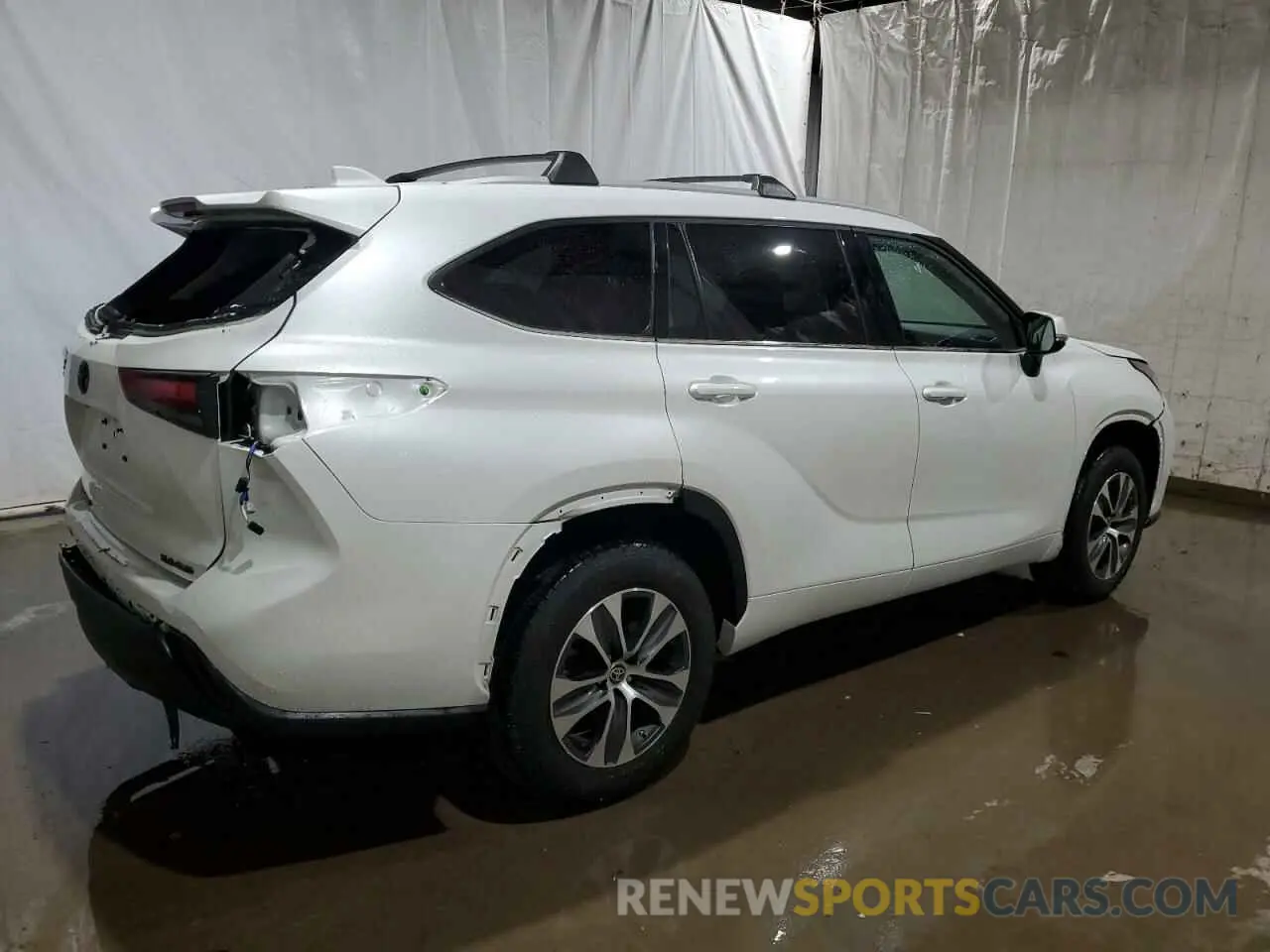 3 fotografías del automóvil dañado 5TDGZRBH6NS255994 TOYOTA HIGHLANDER 2022