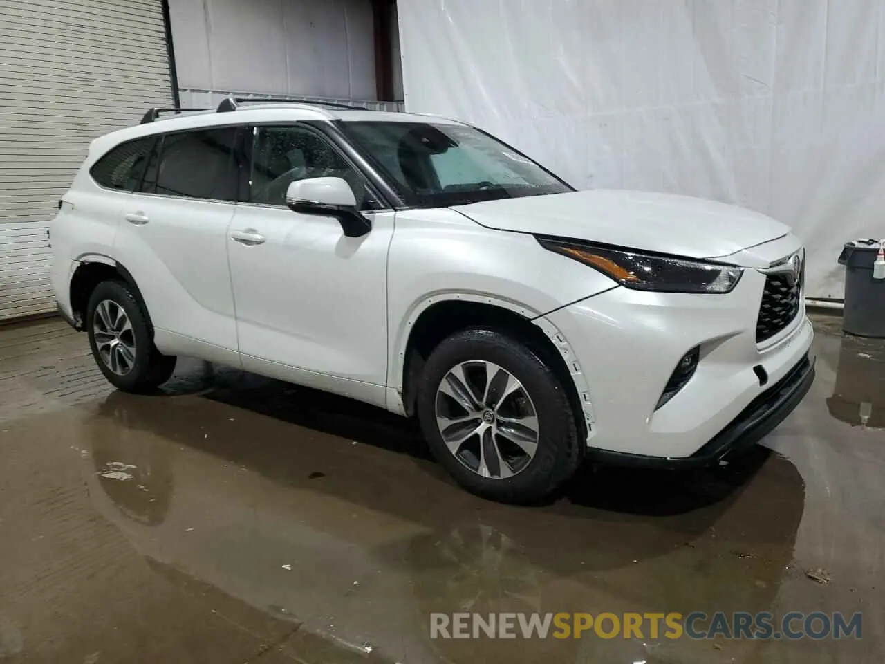 4 fotografías del automóvil dañado 5TDGZRBH6NS255994 TOYOTA HIGHLANDER 2022