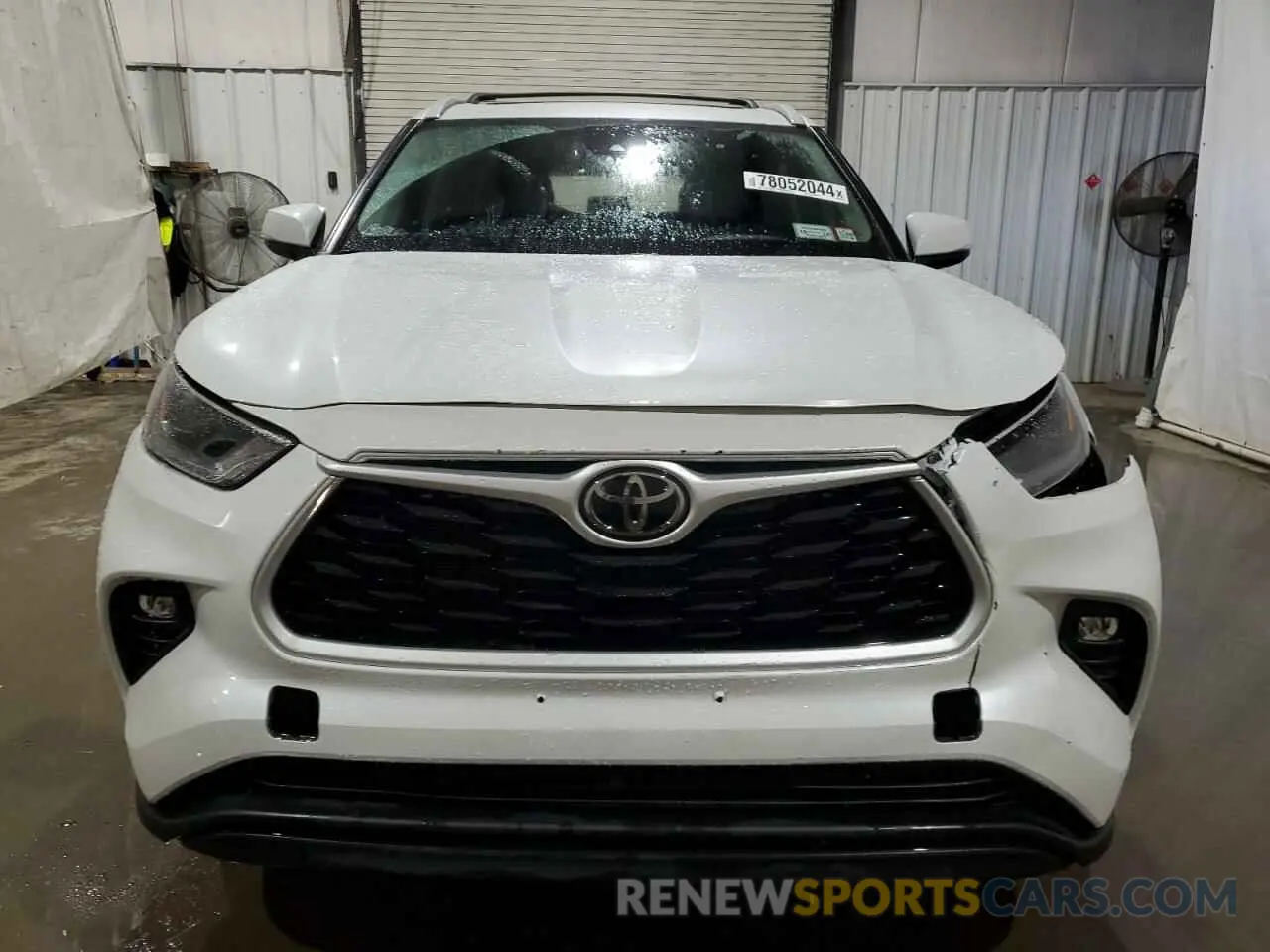 5 fotografías del automóvil dañado 5TDGZRBH6NS255994 TOYOTA HIGHLANDER 2022