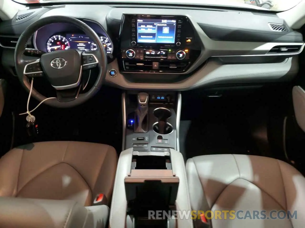 8 fotografías del automóvil dañado 5TDGZRBH6NS255994 TOYOTA HIGHLANDER 2022