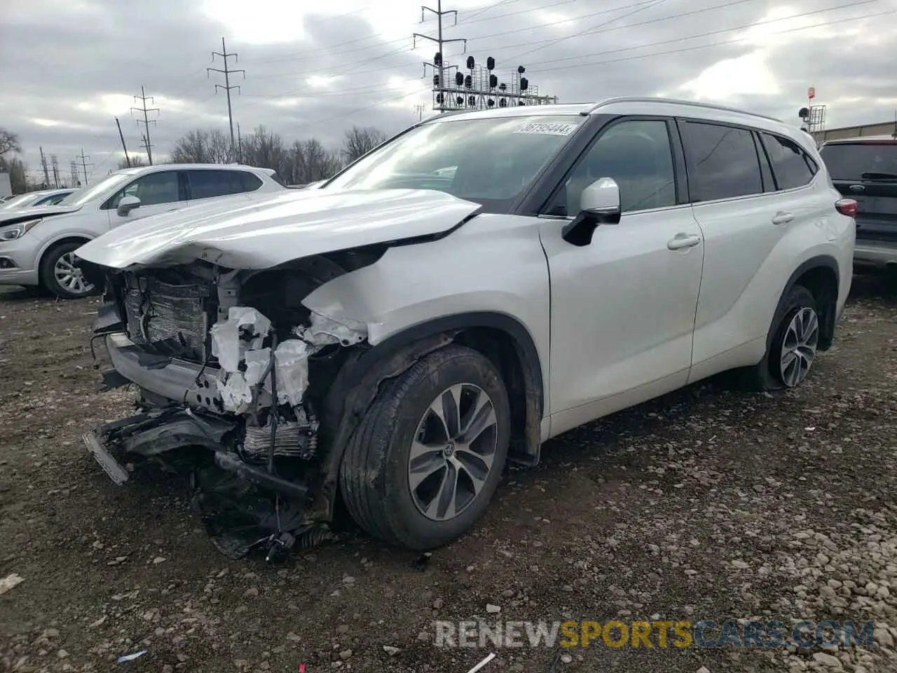 1 fotografías del automóvil dañado 5TDGZRBH6NS568544 TOYOTA HIGHLANDER 2022