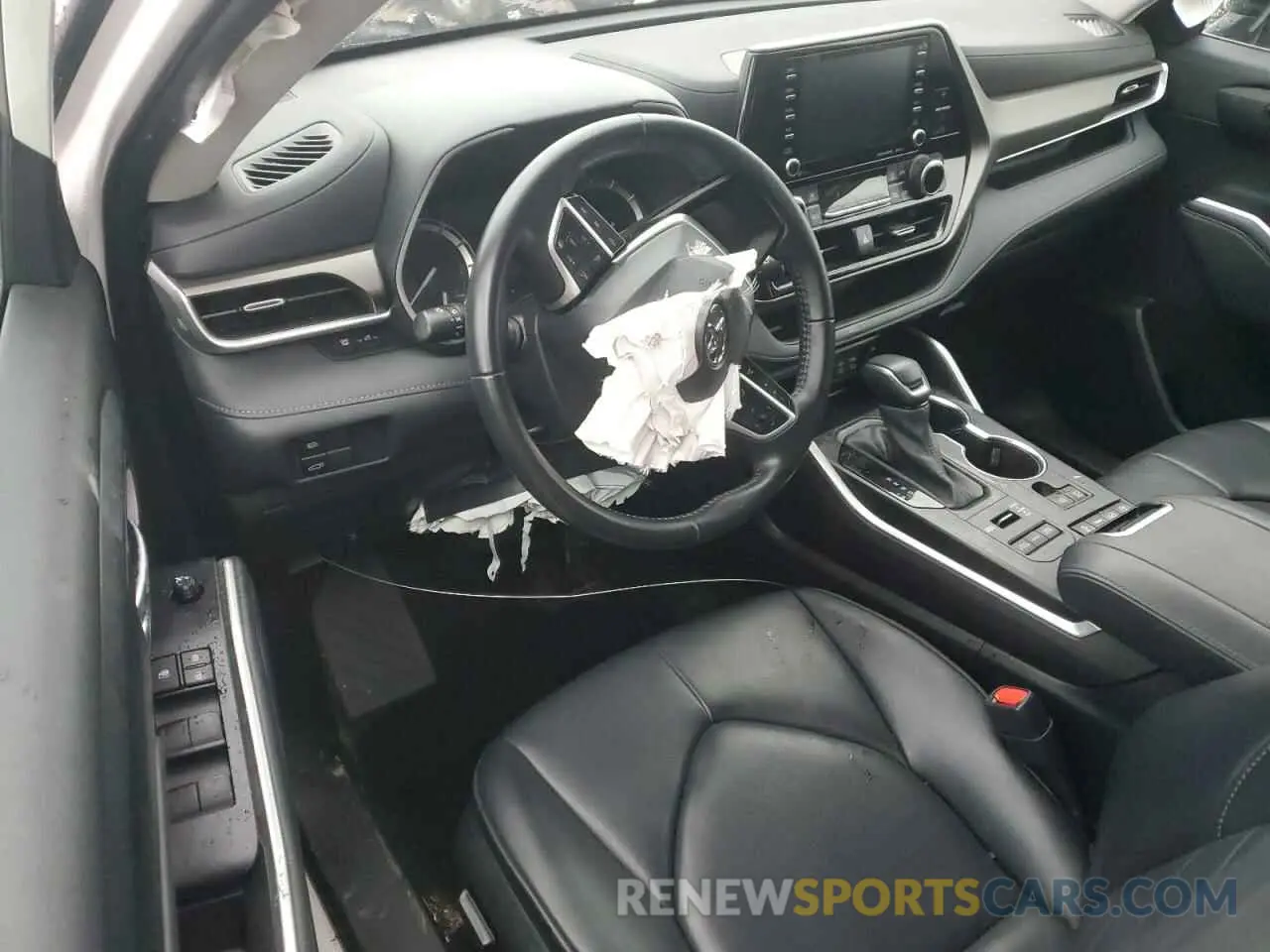 8 fotografías del automóvil dañado 5TDGZRBH6NS568544 TOYOTA HIGHLANDER 2022