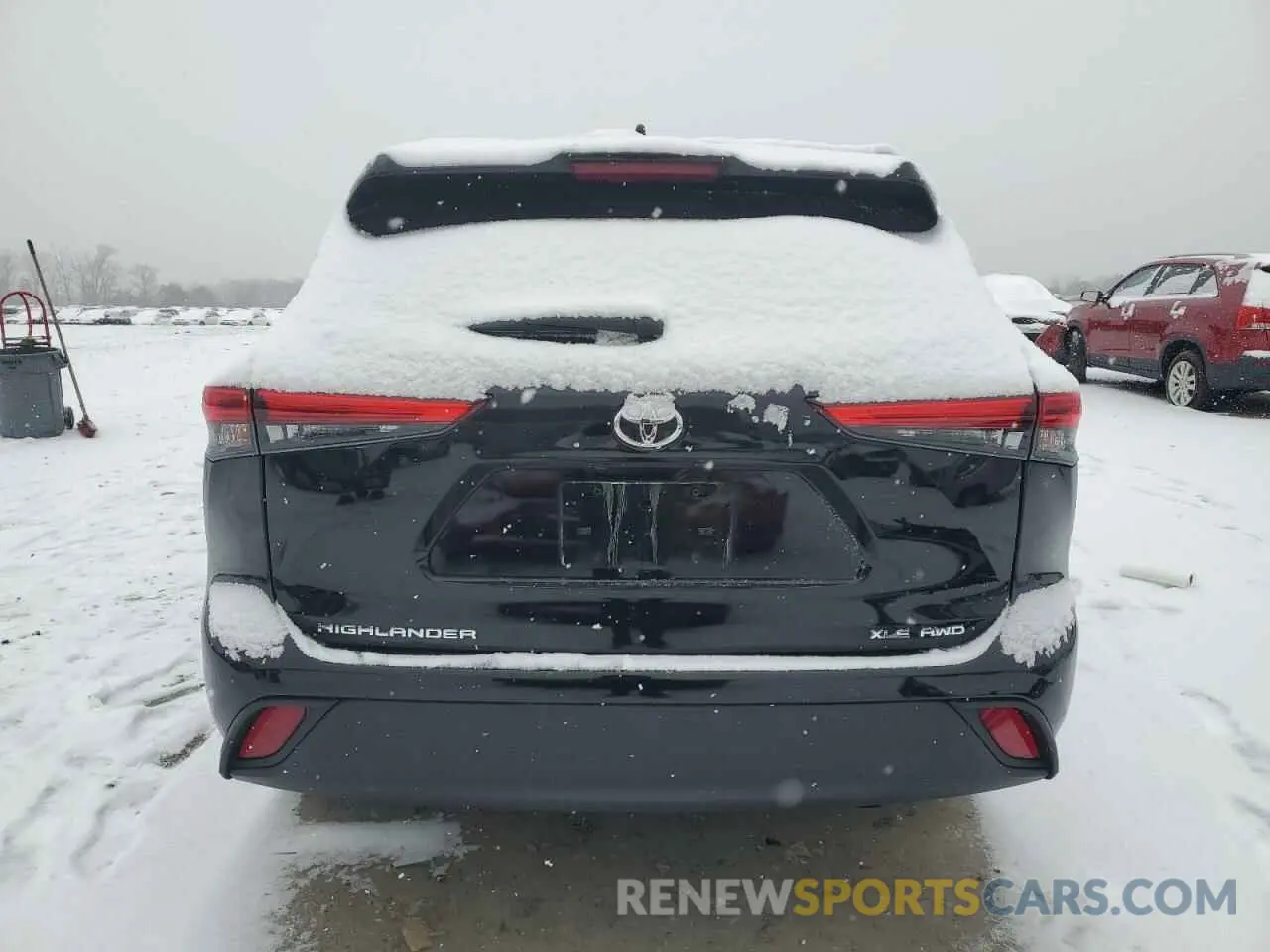 6 fotografías del automóvil dañado 5TDGZRBH6NS569712 TOYOTA HIGHLANDER 2022