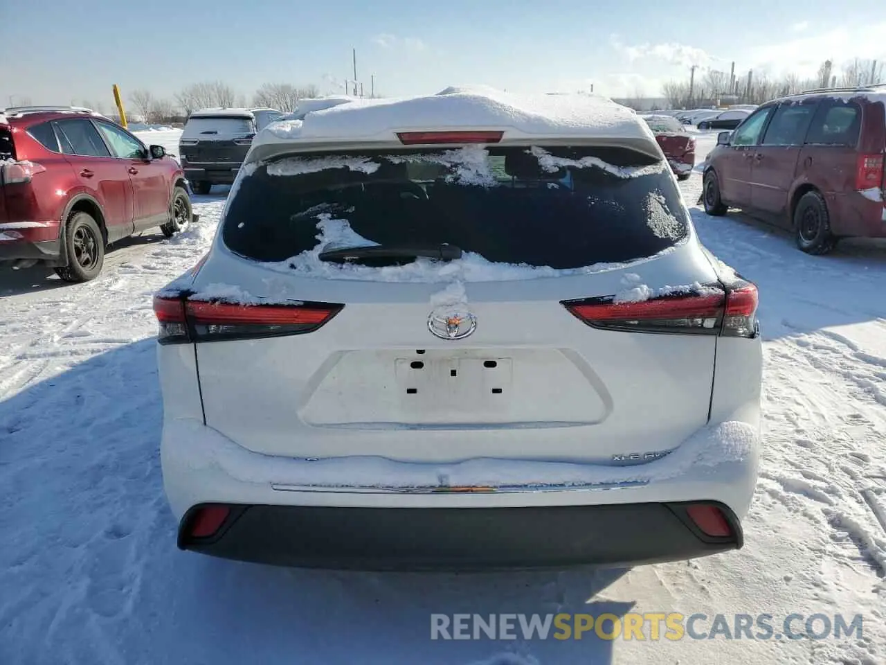 6 fotografías del automóvil dañado 5TDGZRBH7NS560338 TOYOTA HIGHLANDER 2022