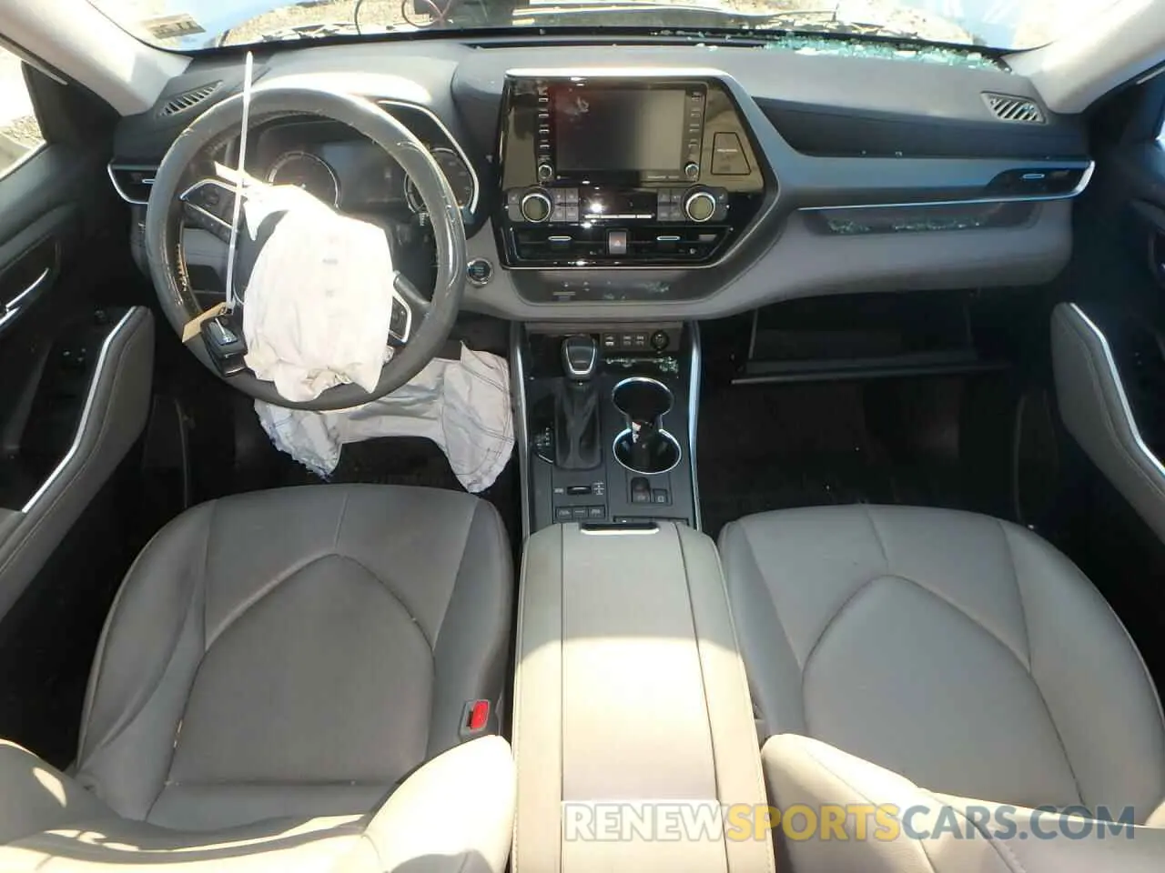 8 fotografías del automóvil dañado 5TDGZRBH7NS560338 TOYOTA HIGHLANDER 2022