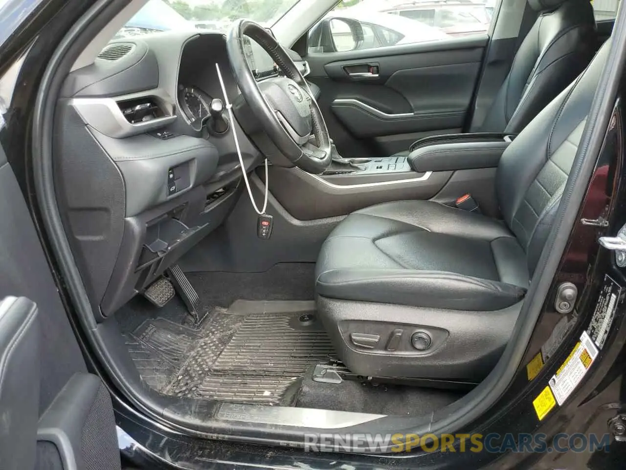 7 fotografías del automóvil dañado 5TDGZRBH7NS583229 TOYOTA HIGHLANDER 2022