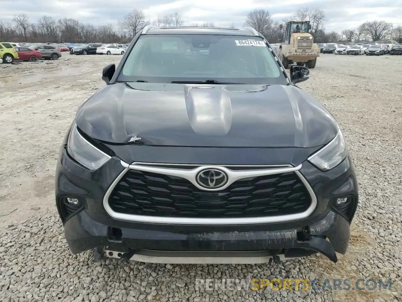 5 fotografías del automóvil dañado 5TDGZRBH8NS216887 TOYOTA HIGHLANDER 2022