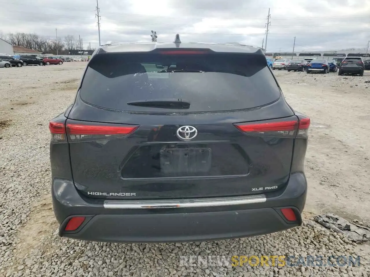 6 fotografías del automóvil dañado 5TDGZRBH8NS216887 TOYOTA HIGHLANDER 2022