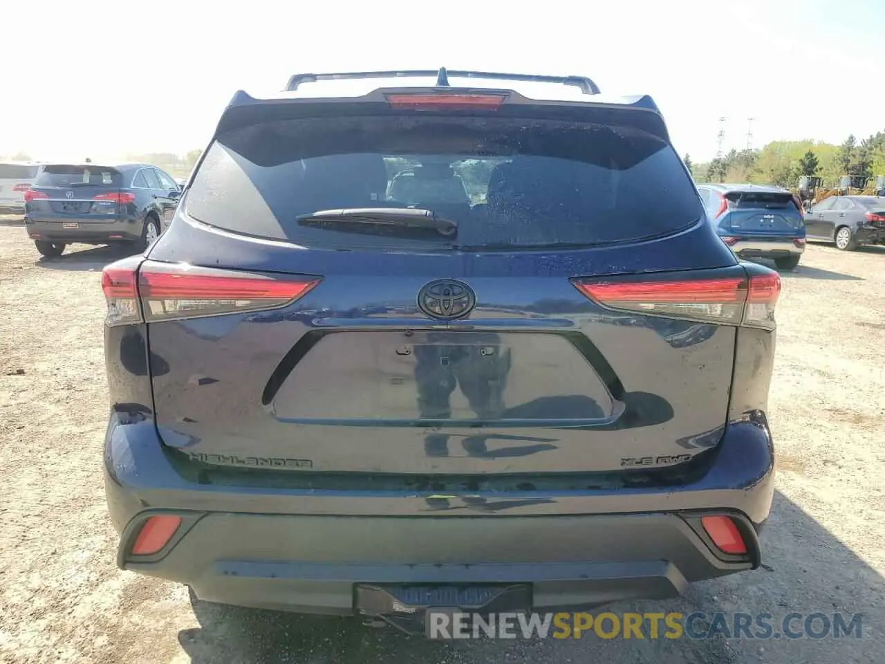 6 fotografías del automóvil dañado 5TDGZRBH8NS573003 TOYOTA HIGHLANDER 2022