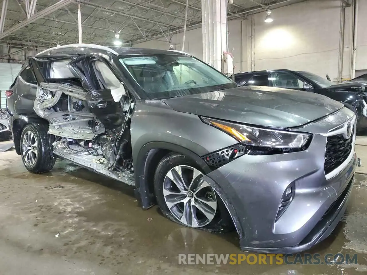4 fotografías del automóvil dañado 5TDGZRBHXNS222559 TOYOTA HIGHLANDER 2022
