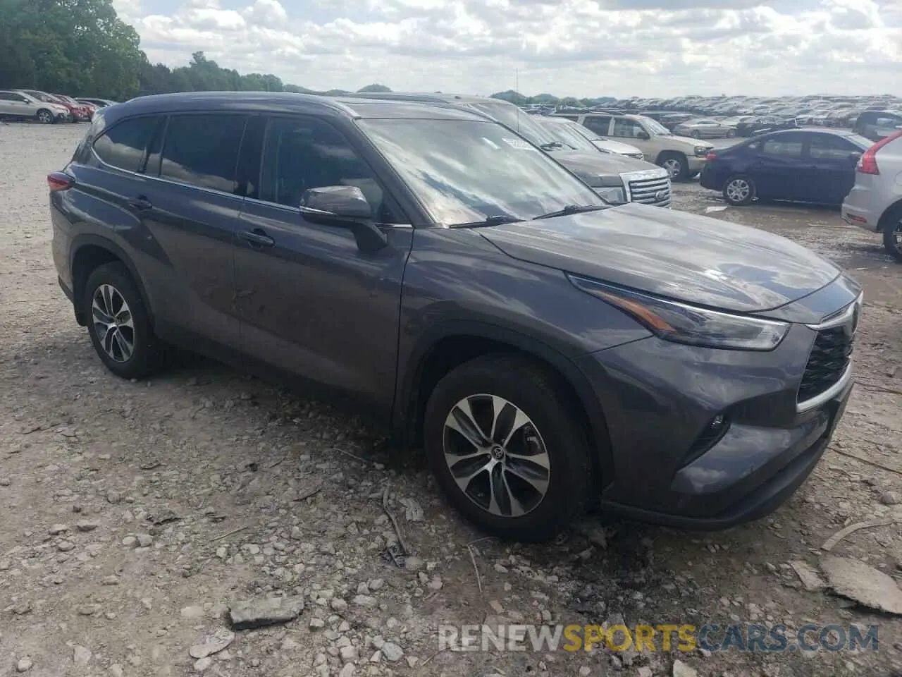 4 fotografías del automóvil dañado 5TDGZRBHXNS226630 TOYOTA HIGHLANDER 2022