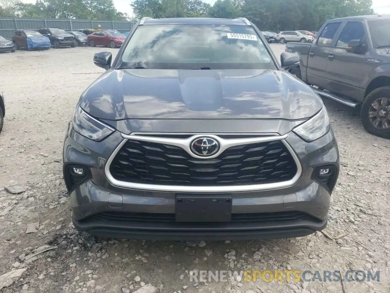5 fotografías del automóvil dañado 5TDGZRBHXNS226630 TOYOTA HIGHLANDER 2022