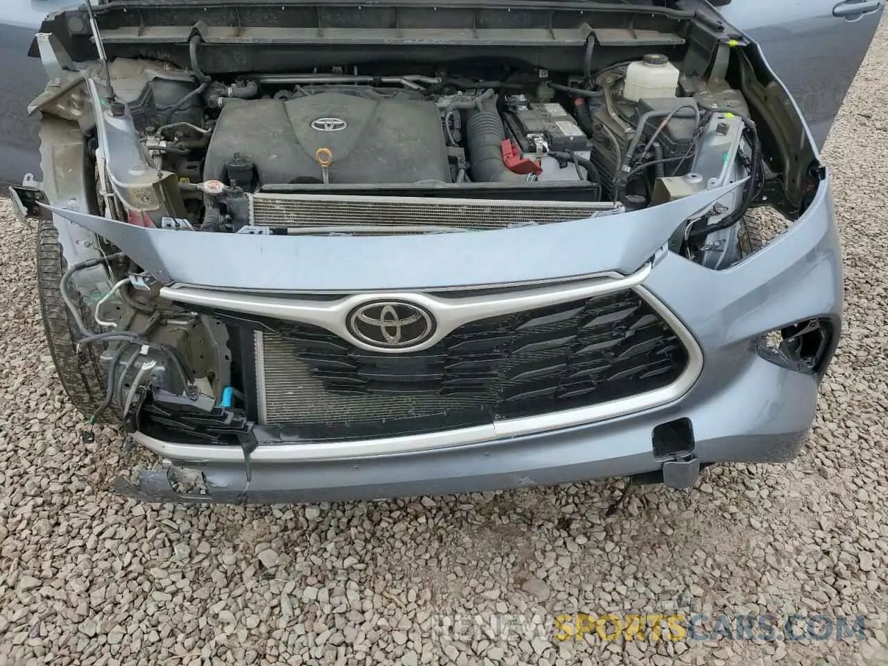 12 fotografías del automóvil dañado 5TDGZRBHXNS229849 TOYOTA HIGHLANDER 2022
