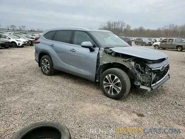 15 fotografías del automóvil dañado 5TDGZRBHXNS229849 TOYOTA HIGHLANDER 2022