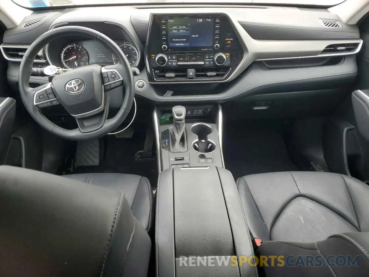 8 fotografías del automóvil dañado 5TDGZRBHXNS229849 TOYOTA HIGHLANDER 2022