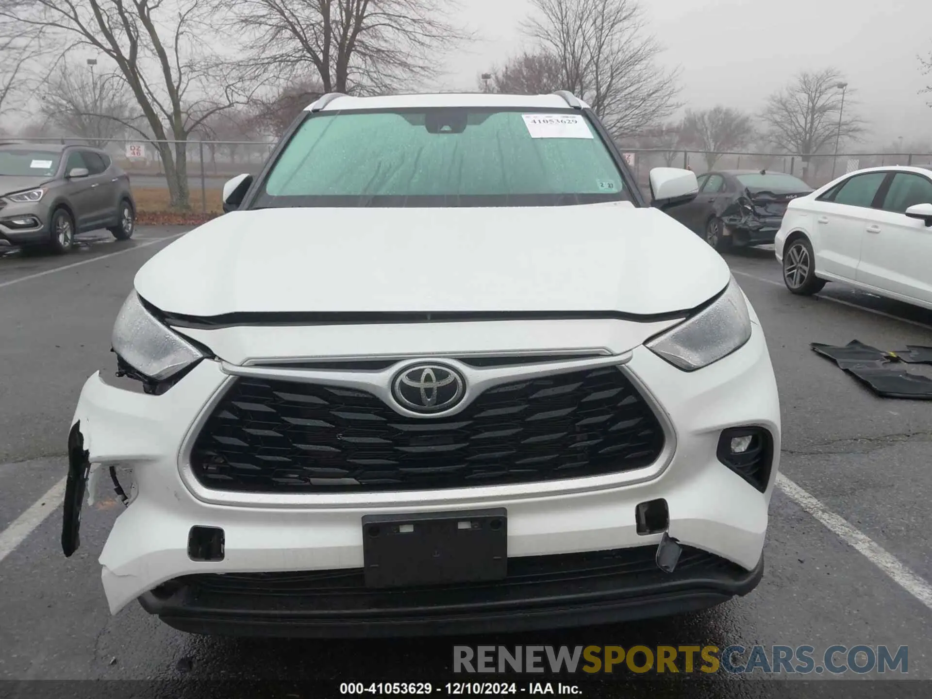 12 fotografías del automóvil dañado 5TDGZRBHXNS568949 TOYOTA HIGHLANDER 2022