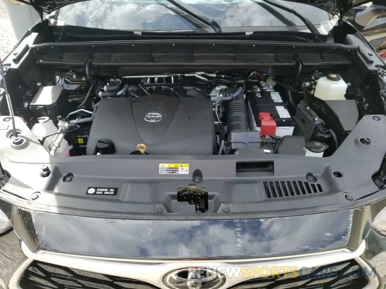 7 fotografías del automóvil dañado 5TDGZRBHXNS580180 TOYOTA HIGHLANDER 2022