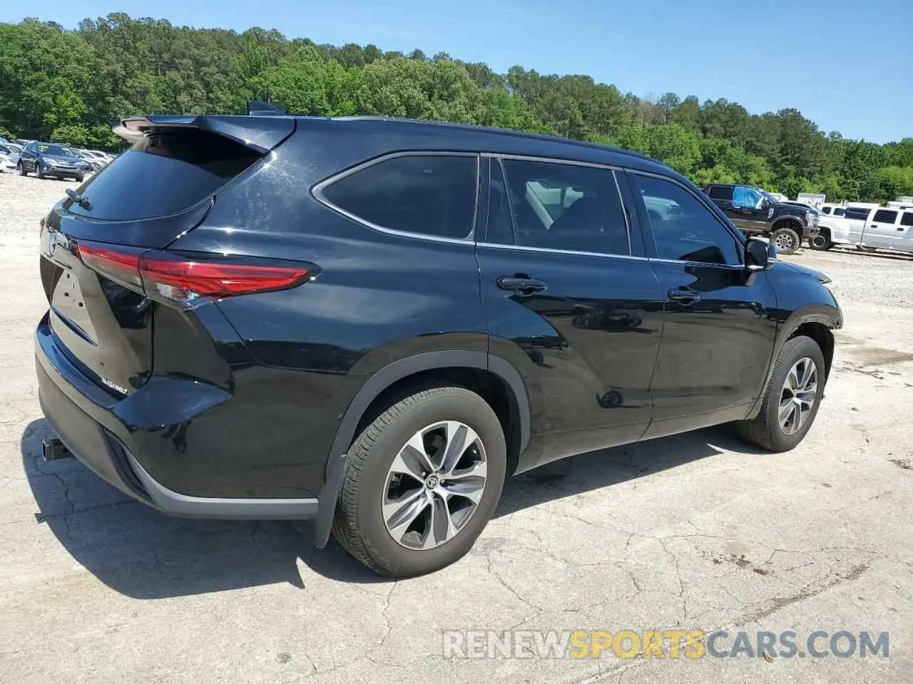 3 fotografías del automóvil dañado 5TDGZRBHXNS588621 TOYOTA HIGHLANDER 2022