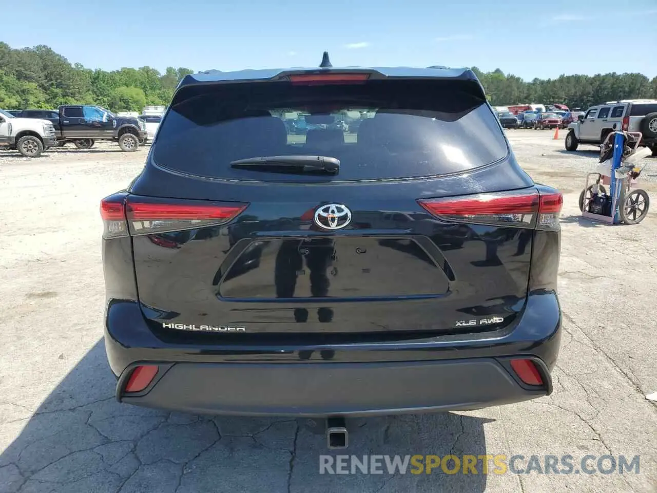 6 fotografías del automóvil dañado 5TDGZRBHXNS588621 TOYOTA HIGHLANDER 2022