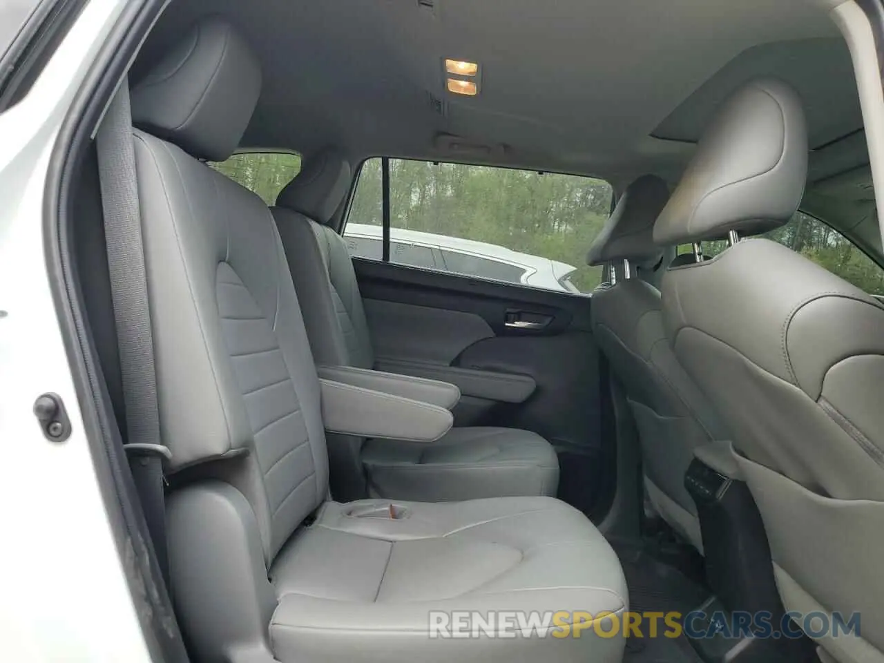 11 fotografías del automóvil dañado 5TDGZRBHXNS591325 TOYOTA HIGHLANDER 2022