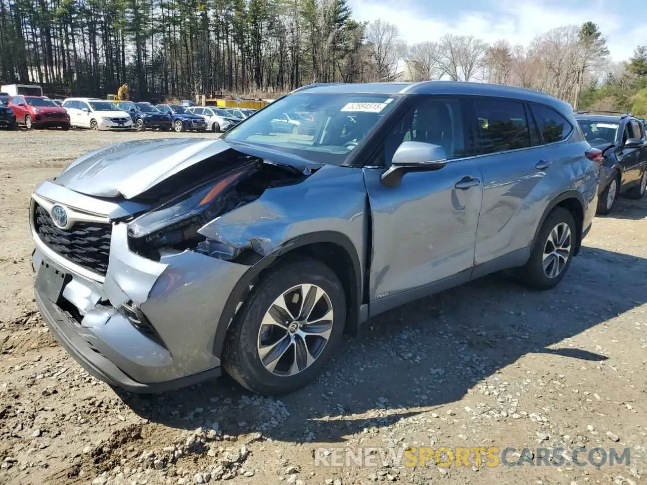 1 fotografías del automóvil dañado 5TDHBRCH0NS074185 TOYOTA HIGHLANDER 2022