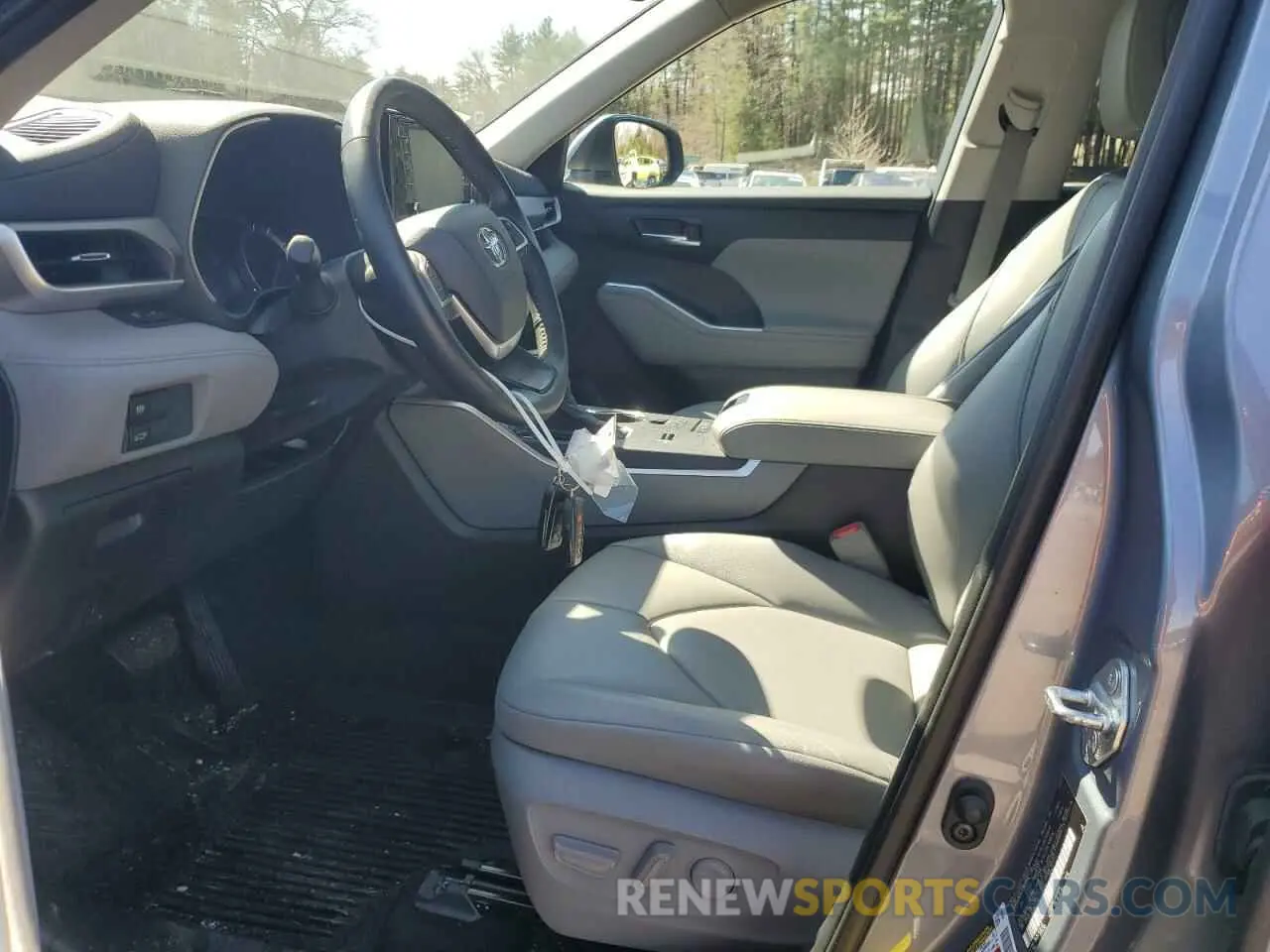 7 fotografías del automóvil dañado 5TDHBRCH0NS074185 TOYOTA HIGHLANDER 2022
