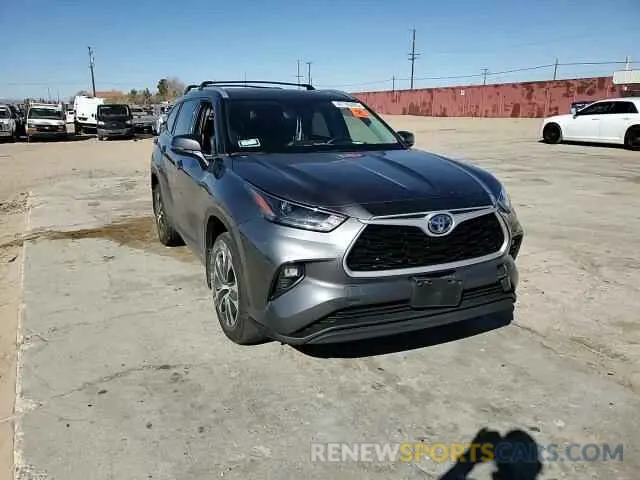 11 fotografías del automóvil dañado 5TDHBRCH6NS551718 TOYOTA HIGHLANDER 2022