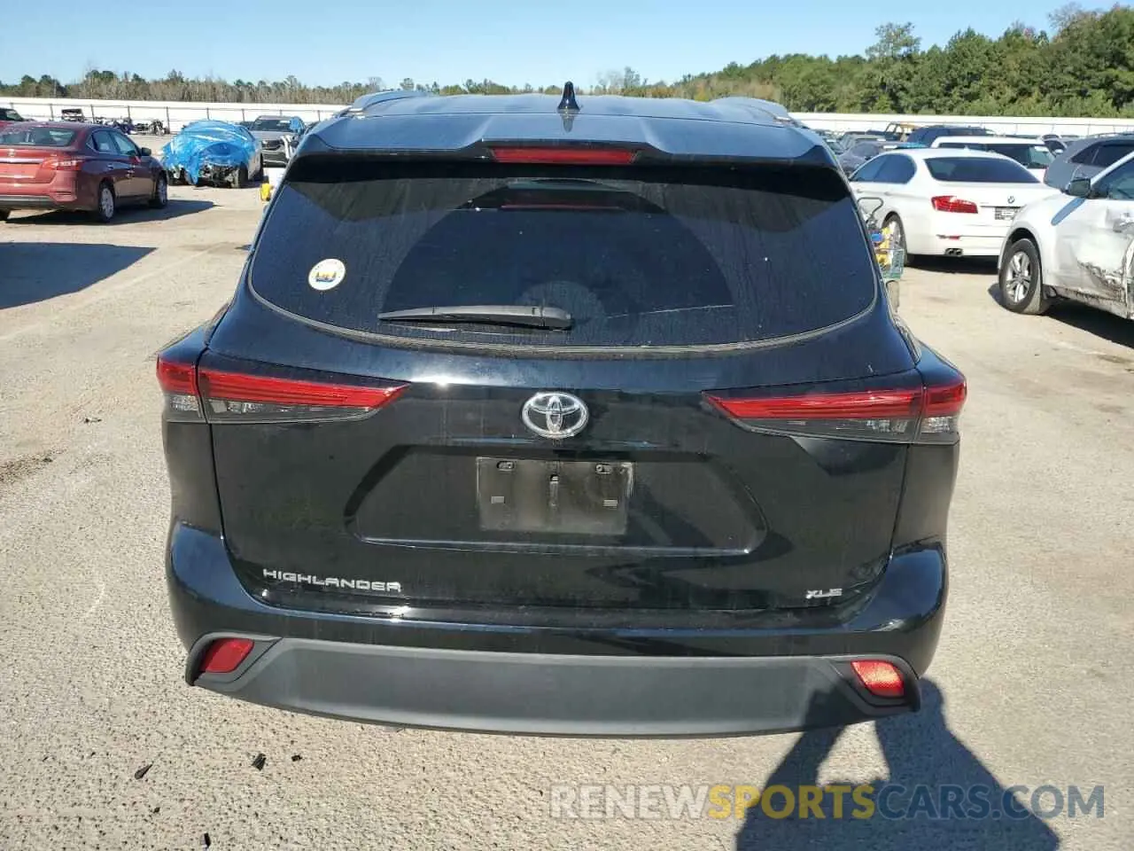 6 fotografías del automóvil dañado 5TDHZRAH0NS555195 TOYOTA HIGHLANDER 2022