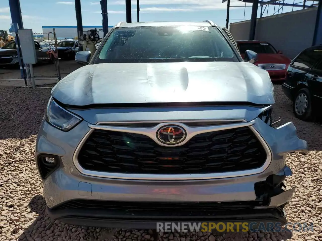 5 fotografías del automóvil dañado 5TDHZRAH1NS121058 TOYOTA HIGHLANDER 2022