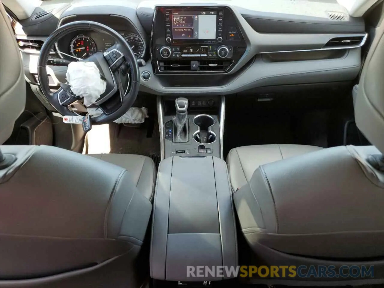 8 fotografías del automóvil dañado 5TDHZRAH1NS121058 TOYOTA HIGHLANDER 2022
