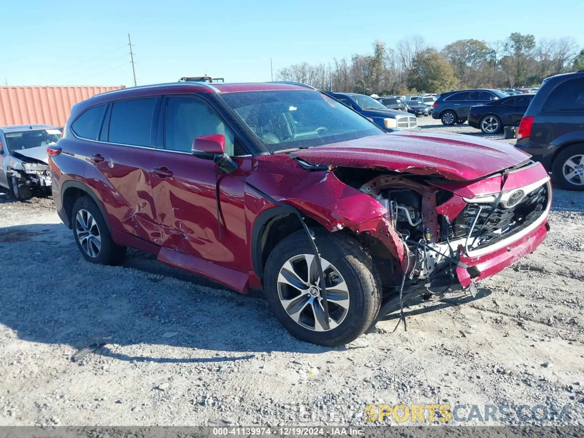 1 fotografías del automóvil dañado 5TDHZRAH2NS143022 TOYOTA HIGHLANDER 2022
