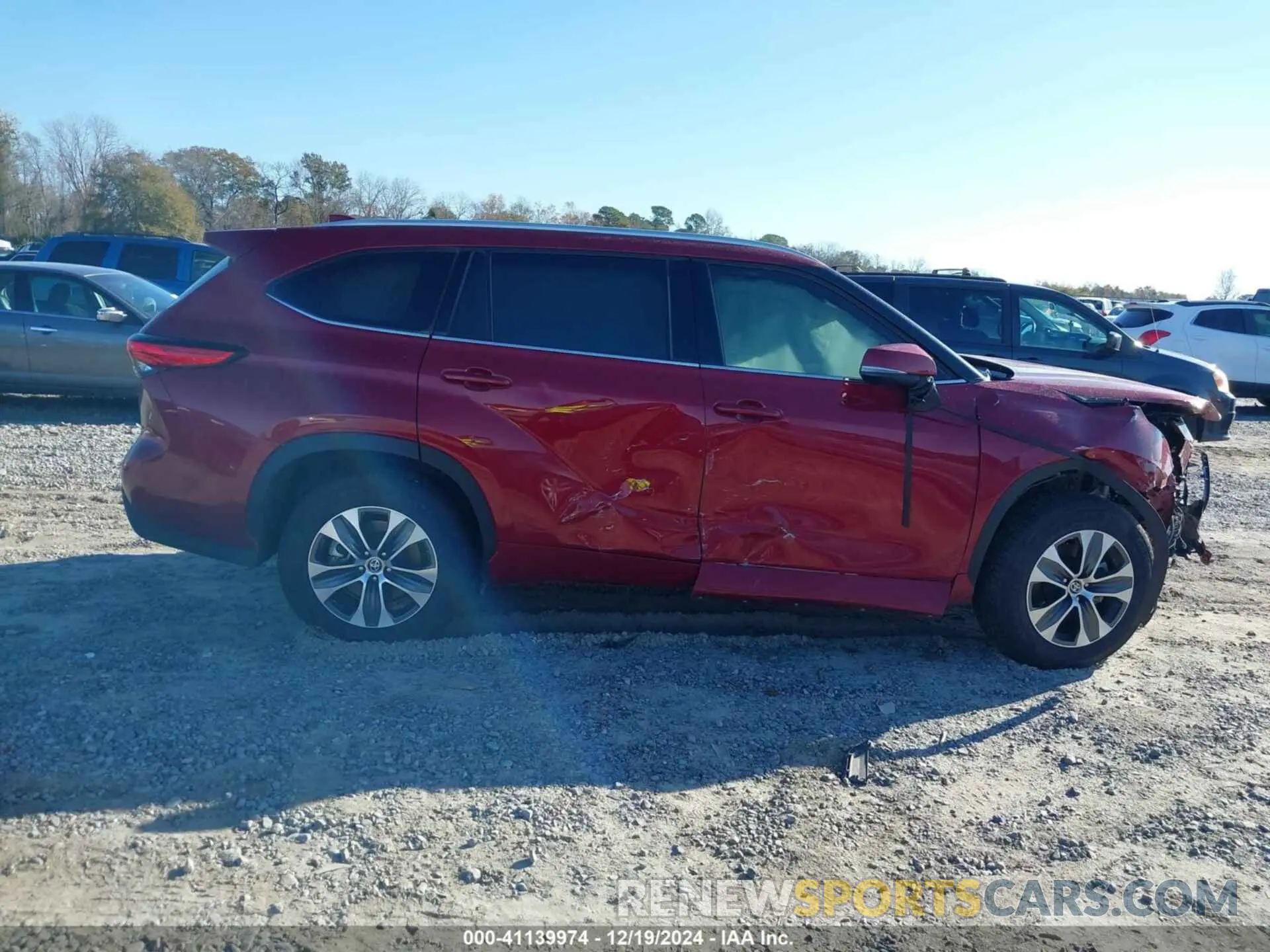 13 fotografías del automóvil dañado 5TDHZRAH2NS143022 TOYOTA HIGHLANDER 2022